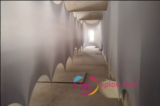 Lycra para proteção em Obras 2